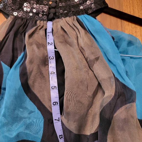 Zara lined silk halter dress, size M - Picture 13 of 15